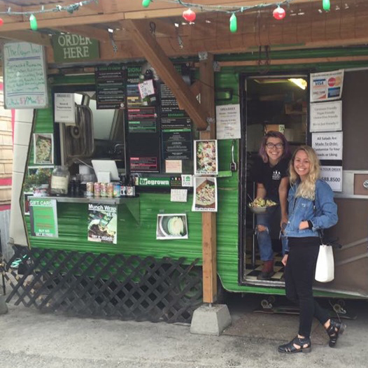 garden monsters salad food cart